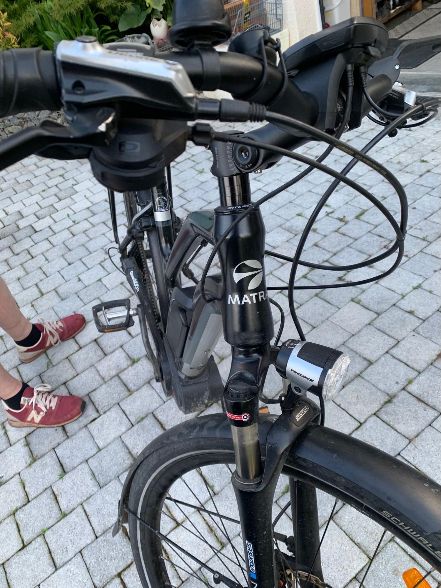 le gidon d'un velo reparer par veloval